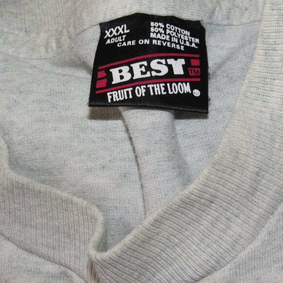 Vtg 80s Beans Again Cowboy Western Gary Grant Air Ways Heather Gray T Shirt XXXL - Picture 6 of 6